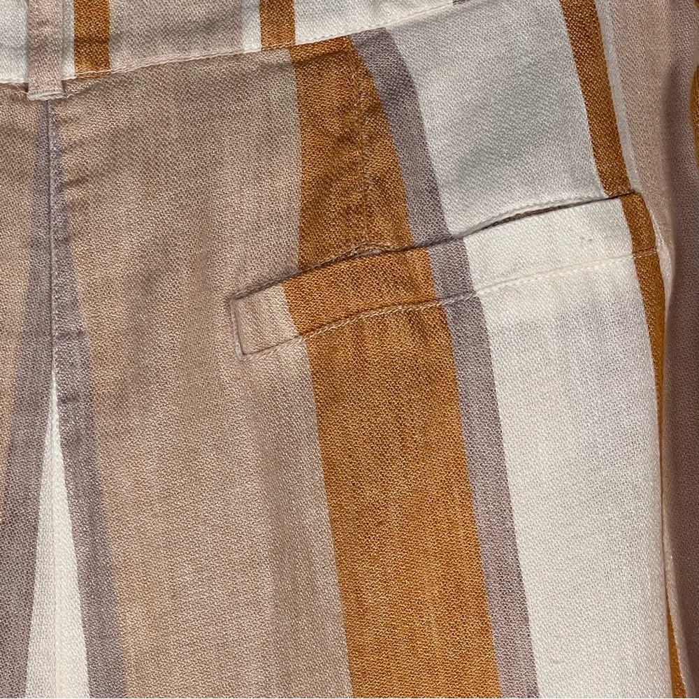 Chico’s Women’s Linen Blend Striped Lightweight Pants Chico’s 2 = US L/1… - Picture 8 of 13